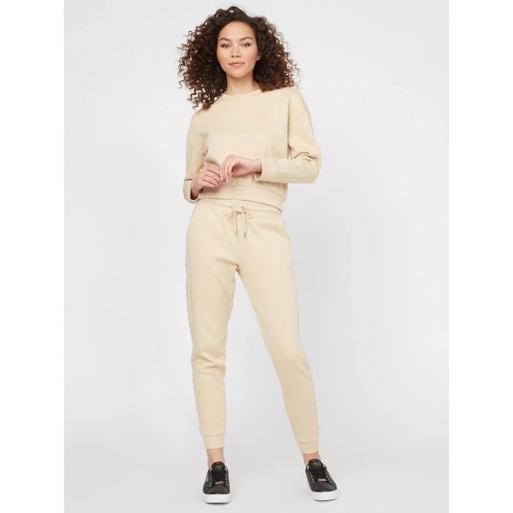GUESS Valencia Logo Beige Jogger